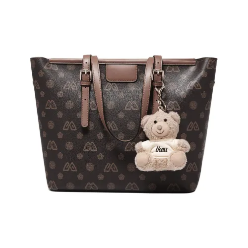 Safiya Сумка Tote из синтетической кожи сумка для покупок сумка через плечо женская кофейного цвета