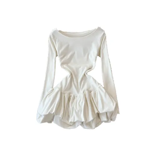 GRAYISMOON Длинное платье с длинными рукавами женское