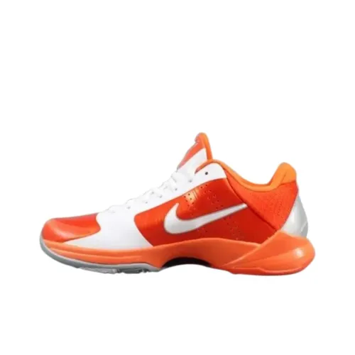 Nike Zoom Kobe 5 Баскетбольные кроссовки Мужские Оранжевые Белые