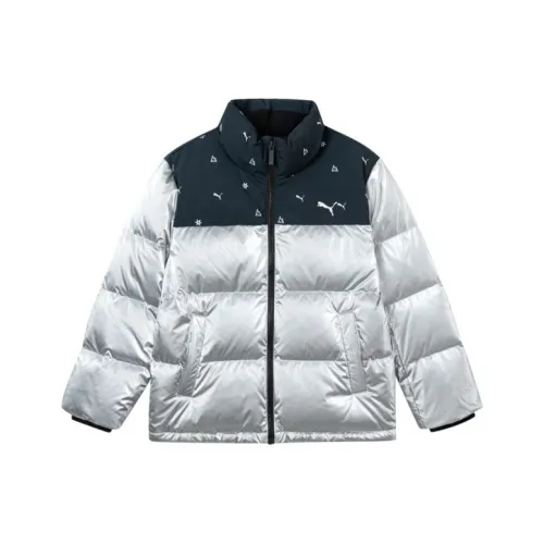 PUMA Пуховик Дымчатый Серый Серебряный Детский