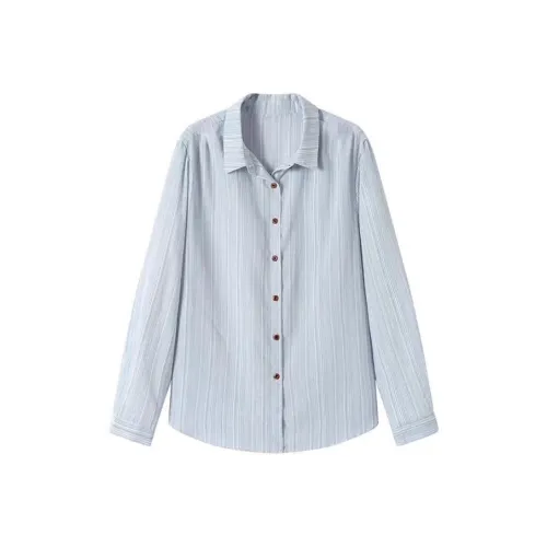 IWZI Blue Women's Shirts IWZI Синий Женские Рубашки