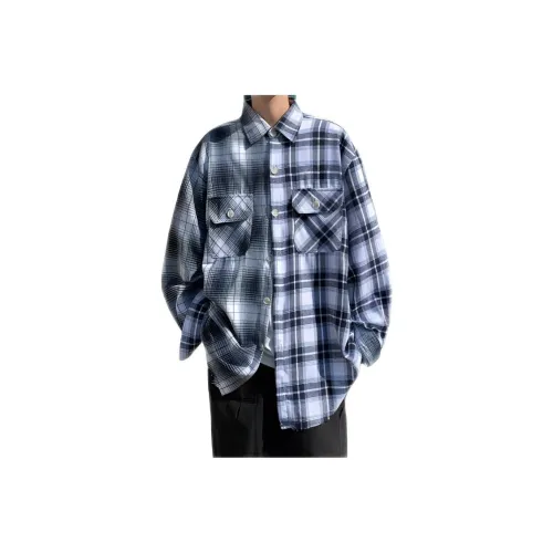 ENPofficial Длинный рукав рубашка пальто мужской