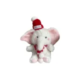 Красная шляпа + шарф (розовый, белый, слон)