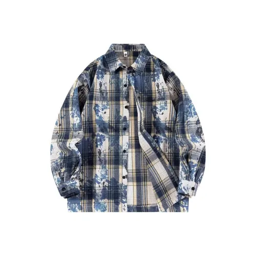 ENPofficial Длинный рукав рубашка пальто мужской