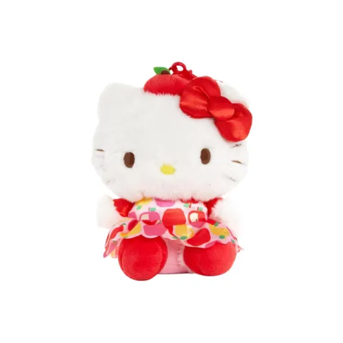 Санрио Hello Kitty Apple Dress Collection Плюшевая подвеска 18 см высокая