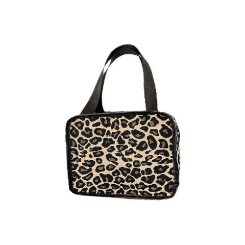 RULINSHI Леопардовый принт нишевый универсальный большой объем хранение портативная сумка Makeup Bag косметичка сумка для туалетных принадлежностей