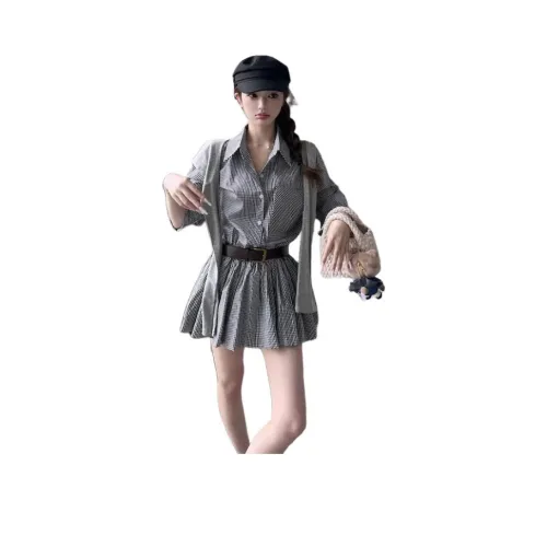 PZHK Длинное платье с длинными рукавами женское