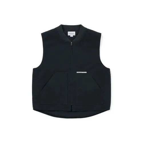 Thisisneverthat Fw25 Washed Duck Vest Navy Vest Unisex