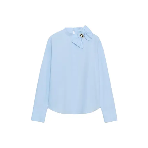 ZARA Светло-синие женские рубашки