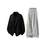 Чёрный + Светло-серый