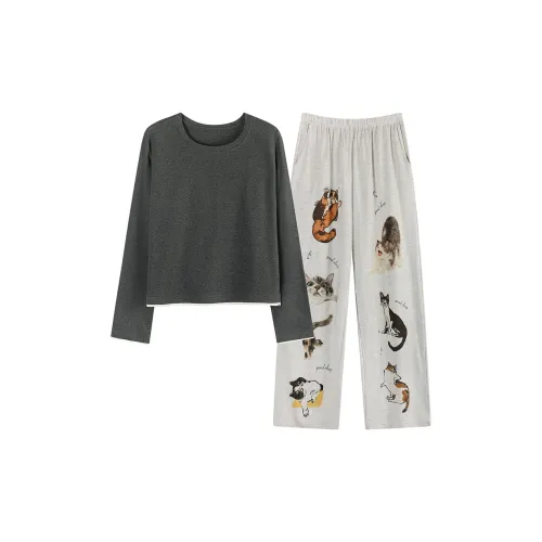 DAMOS·LOVE Весенний и Осенний Комплект Пижам Женские
