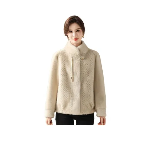 TUCANO Бежевый Абрикос Женские Меховые изделия