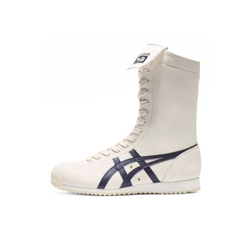 Onitsuka Tiger Mexico 66 Износостойкие высокие топы Повседневная обувь Унисекс Белый Синий