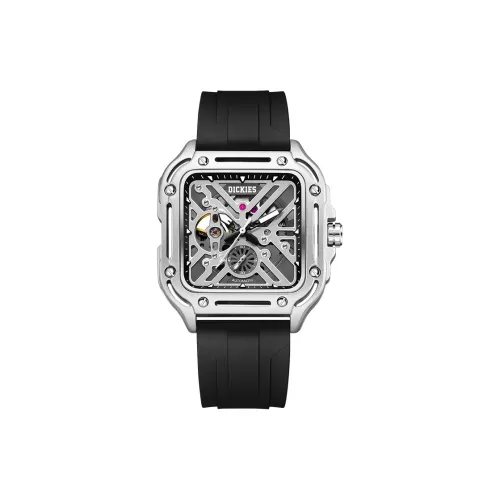 Dickies Механический механизм силиконовый ремешок циферблат с черепом унисекс