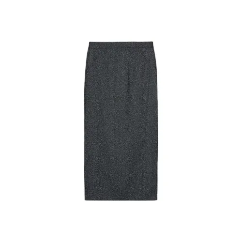 ZARA Зебра с принтом серый женские повседневные длинные юбки