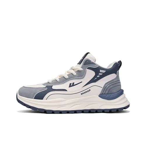 Warrior Shock Absorbers Slip-Resistant Abrasion-Resistant Low Top Casual Running Shoes Men's Beige Gray Blue Warrior Shock Absorbers Противоскользящие устойчивые к истиранию низкий топ повседневные беговые кроссовки мужской бежевый серый синий