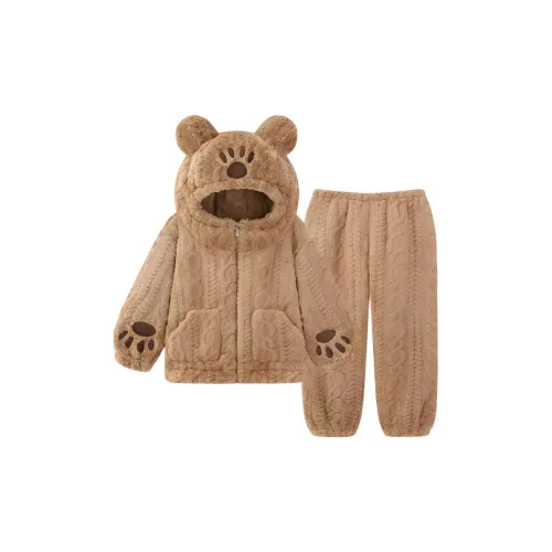 MIIOW Светло-коричневый женский пижамный комплект