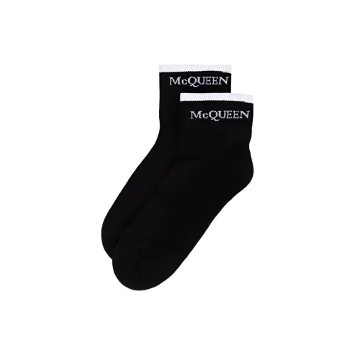Alexander McQueen SS22 Низкие носки Мужские 2 упаковки Черные