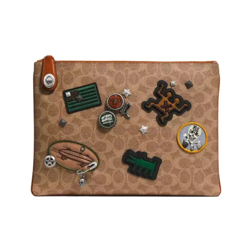 COACH Turnlock Стандартный Женский Коричневый