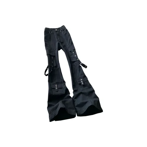 MUCCHIC Черные Женские Карго Брюки