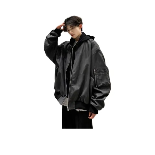 Bug Small Green Кожа Куртка Унисекс