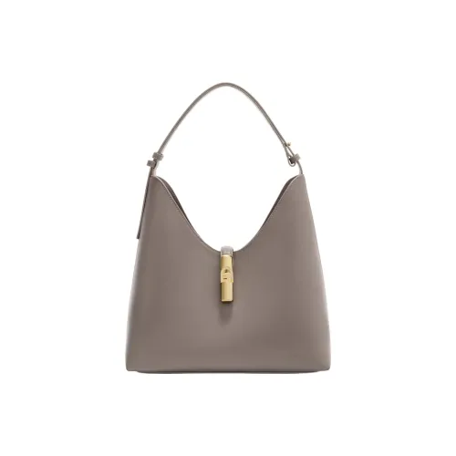 Furla GOCCIA Sidney Телячья кожа Сумка через плечо Средняя Женская Городская Серый