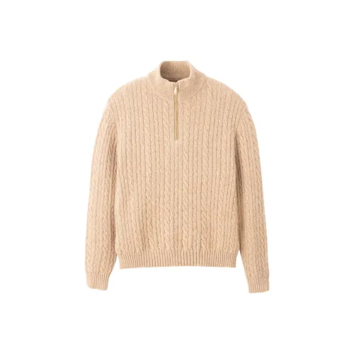 Mr.Bu Croissant Желтый Смешанный Мужские Свитера