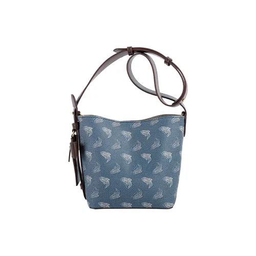 FAIRWHALE Сумка через плечо из синтетической кожи женская винтажный синий