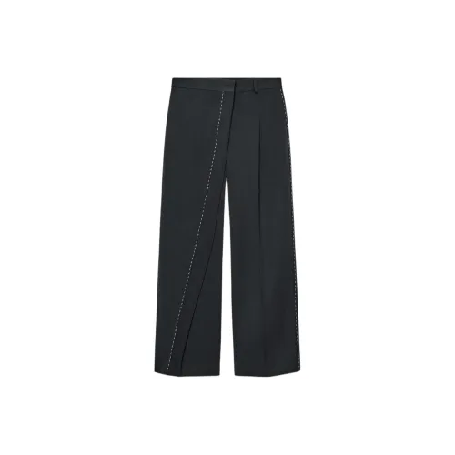 ZARA Глубокий морской синий Женские Повседневные Брюки