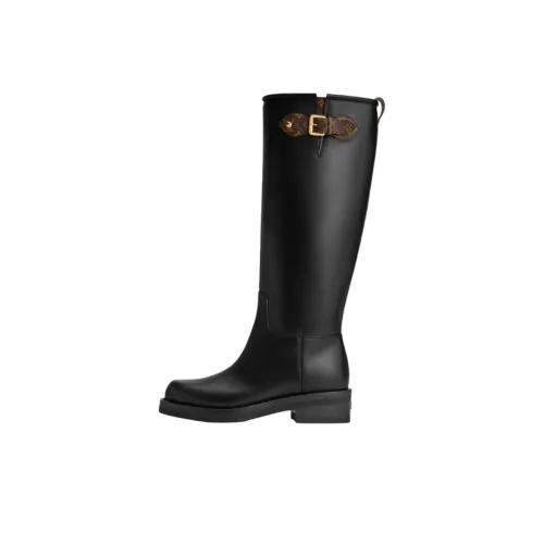 LOUIS VUITTON BIKER Высокие сапоги до колена Женские Черные