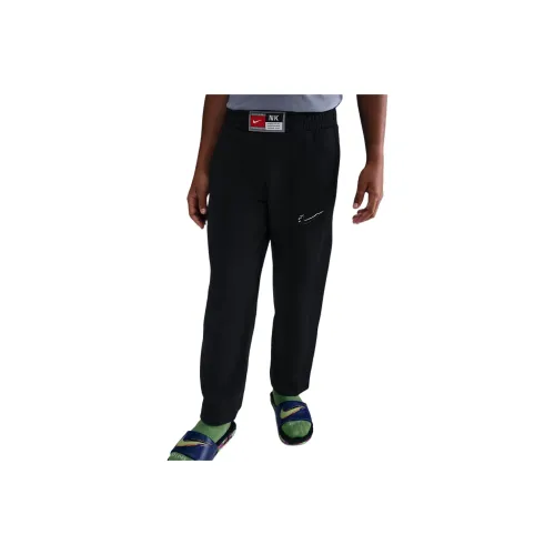 Nike Черные Kids Вязаные Тренировочные Штаны