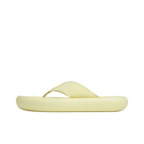 Stella McCartney Резиновая подошва Тихий Шлепанцы Женские Светло-желтый