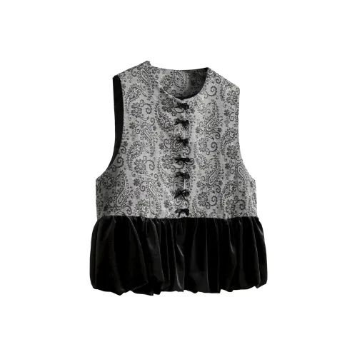 TOUCH Жилет Женский Черный Серый Узор