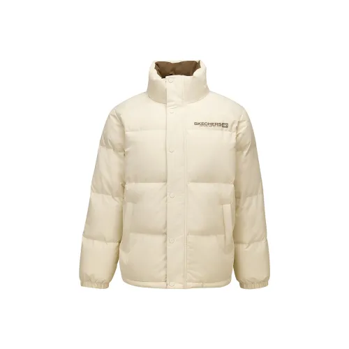 Skechers Айвори Белый 001J Унисекс Пуховики