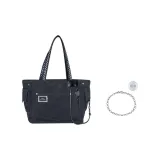 Чёрный тоут + ожерелье из титановой стали