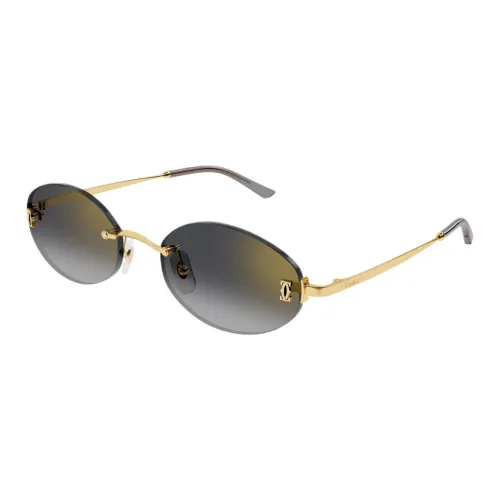 Cartier Металл OVAL SUNGLASSES Женские Золотой