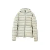 Светло-серый хлопковый пуховик