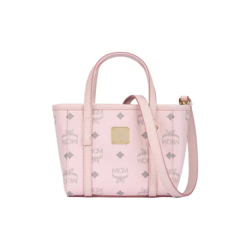 MCM TONI Искусственная кожа Сумка Экстра мини Женская Light Mist Розовая