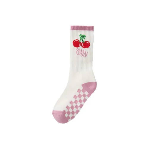 Vans Pink White Kids Socks Ванс Розовые Белые Носки для Детей