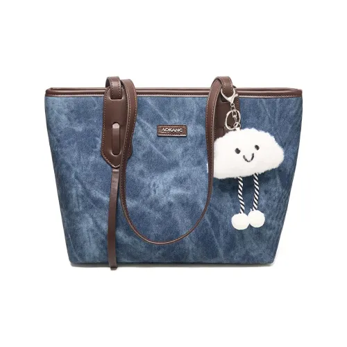 AOKANG Полиуретановая кожа Сумка через плечо Большая Женская Синий Оливково-зеленый