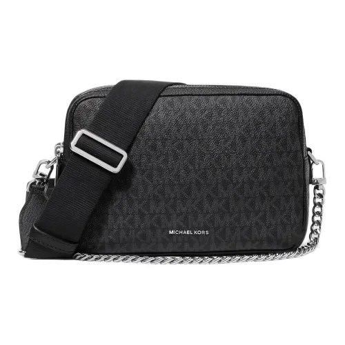 MICHAEL KORS Bryant Покрытый холст Camera Сумка Сумка через плечо Средний Женский Черный