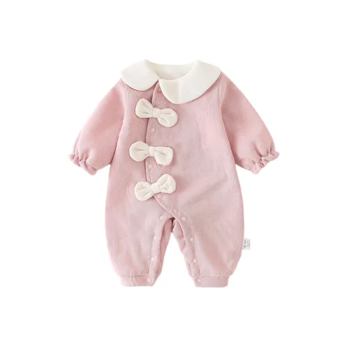 XiaoJinBu Розовый Малыш Комбинезоны Ползунки