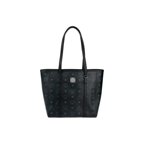 MCM Toni Visetos Сумка через плечо из искусственной кожи маленькая женская черная