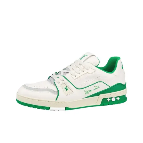 LOUIS VUITTON Тренер Low Топ Стильные Скейтбординги Мужской Зеленый