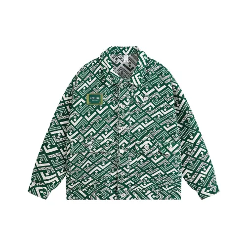 KAIZZGAO Зеленый Мужской Джинсовые Куртки