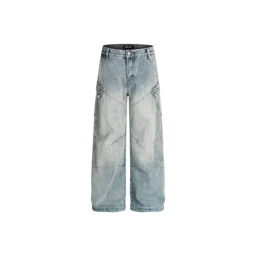 WELTER EXPERIMENT Blue Unisex Jeans