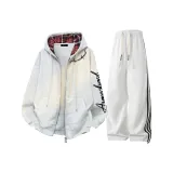 Белый Серый Топ + Белый Серый Штаны