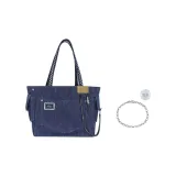 Синий тоут + ожерелье из титановой стали