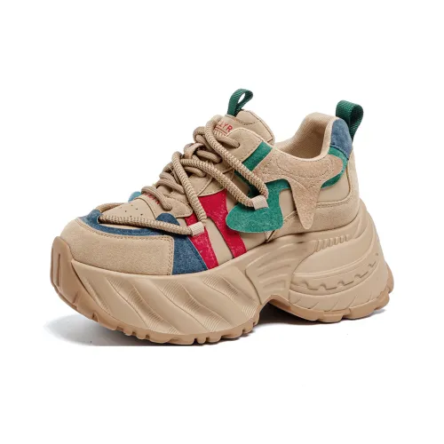 The Mystery Of Glamour Амортизация Низкий Топ Толстая Подошва Кроссовки Женские