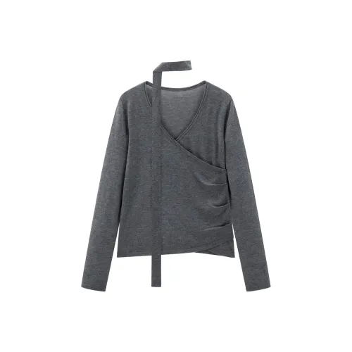 PEACEBIRD Деним Темно-серый Женский Трикотаж